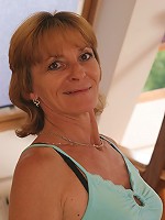 Horny housewife getting herself wet and wild