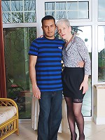 Horny mature slut fucking and sucking her toy boy