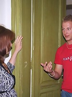 Daughter finds her mature mother fucking her young husband and she gets pissed off