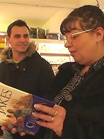 The sultry, fat granny babe in glasses gets him to pound her pussy and he takes it hard